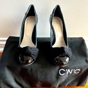C’N’C Black Patent Pumps  4” Heels  Size: 7 MSRP:$250